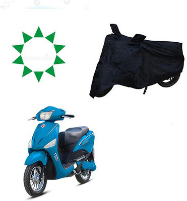 Amozkart Waterproof Two Wheeler Cover for Hero(Electric, Black)
