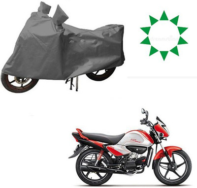 THE REAL ARV Waterproof Two Wheeler Cover for Hero(Splendor I Smart, Grey)