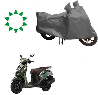 THE REAL ARV Two Wheeler Cover for Yamaha(Fascino, Grey)