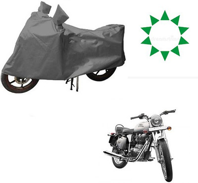 Atulit enterprises Waterproof Two Wheeler Cover for Royal Enfield(Bullet 350, Grey)