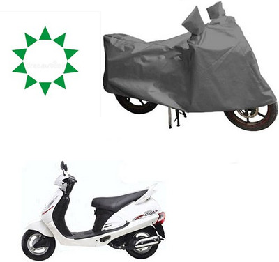 HYBRIDS COLLECTION Waterproof Two Wheeler Cover for Mahindra(Rodeo, Grey)