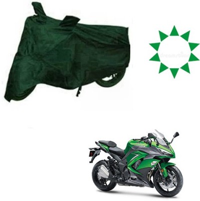 RPSENTTERPR Waterproof Two Wheeler Cover for Kawasaki(Ninja 1000, Green)