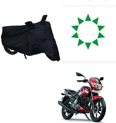 KPIND Waterproof Two Wheeler Cover for TVS(Flame, Black)