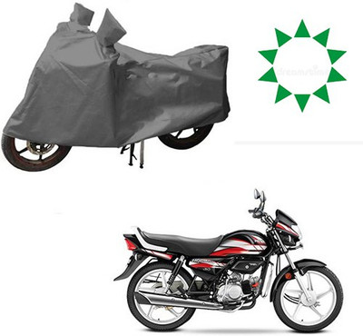 HYBRIDS COLLECTION Waterproof Two Wheeler Cover for Hero(CD deluxe, Grey)