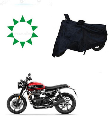 Atulit enterprises Waterproof Two Wheeler Cover for Triumph(Twin, Black)