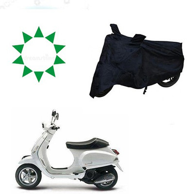 HYBRIDS COLLECTION Waterproof Two Wheeler Cover for Piaggio(Piaggio Vespa, Black)