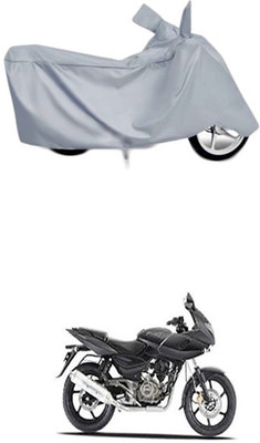 Utkarsh Two Wheeler Cover for Bajaj(Pulsar 220 DTS-i, Silver)