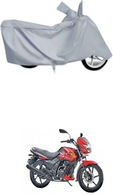 Wild Panther Two Wheeler Cover for TVS(Flame DS 125, Silver)