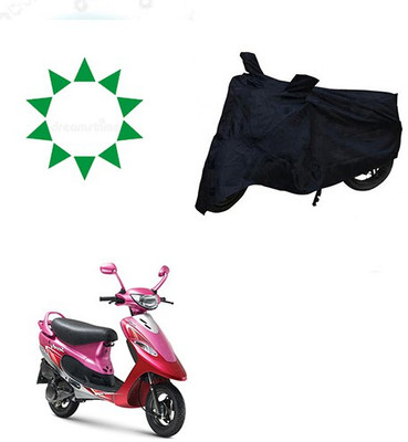 THE REAL ARV Waterproof Two Wheeler Cover for TVS(Scooty Pep+, Black)