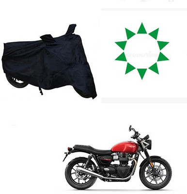 Atulit enterprises Waterproof Two Wheeler Cover for Triumph(Twin spark, Black)