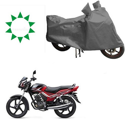 THE REAL ARV Waterproof Two Wheeler Cover for TVS(Star City, Grey)