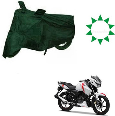 RPSENTTERPR Waterproof Two Wheeler Cover for TVS(Apache RTR 160, Green)