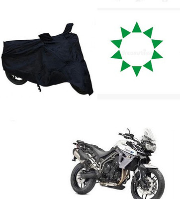 Amozkart Two Wheeler Cover for Triumph(Tiger 800 XR, Black)