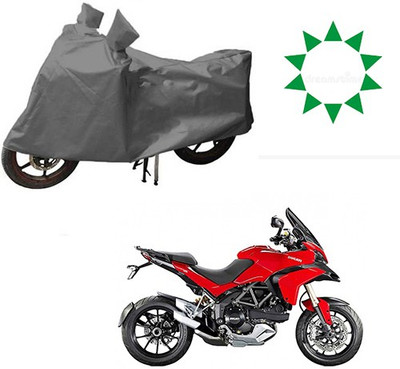 THE REAL ARV Waterproof Two Wheeler Cover for Ducati(Multistrada, Grey)