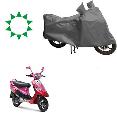 HYBRIDS COLLECTION Waterproof Two Wheeler Cover for TVS(Scooty Pep+, Grey)