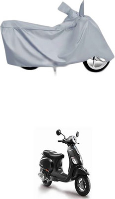 Utkarsh Two Wheeler Cover for Piaggio(Piaggio Vespa, Silver)