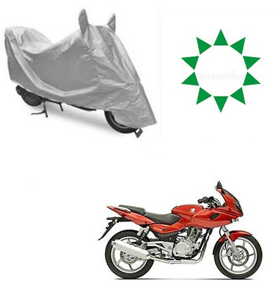 dashark Waterproof Two Wheeler Cover for Bajaj(Pulsar 220 DTS-i, Silver)