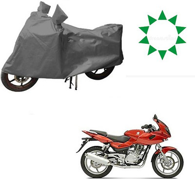 HYBRIDS COLLECTION Waterproof Two Wheeler Cover for Bajaj(Pulsar 220 DTS-i, Grey)