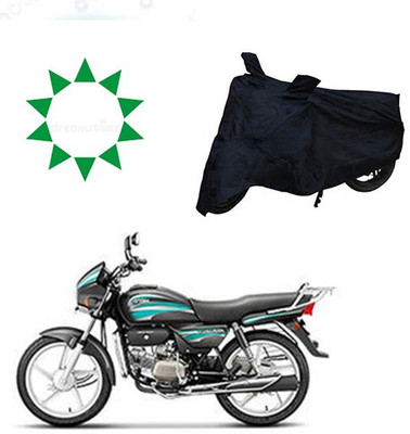 HYBRIDS COLLECTION Waterproof Two Wheeler Cover for Hero(Splendor, Black)