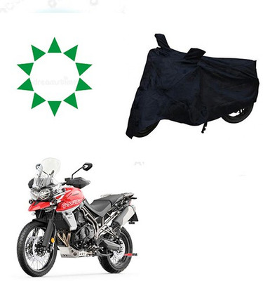 THE REAL ARV Waterproof Two Wheeler Cover for Triumph(Tiger 800 XCA, Black)