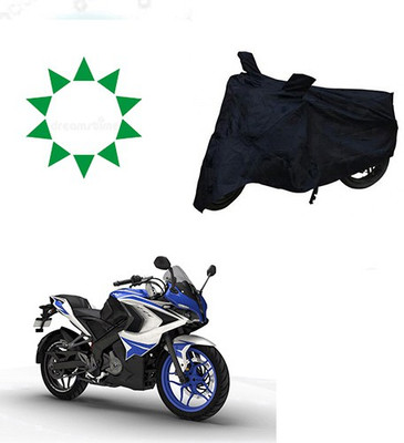 Atulit enterprises Waterproof Two Wheeler Cover for Bajaj(Pulsar RS 200, Black)