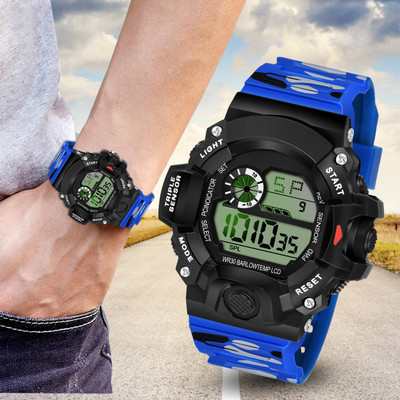 Razyloo A7777 Razyloo Multifunctional Time Day Date Chronograph Fashionable Digital Watch  - For Men