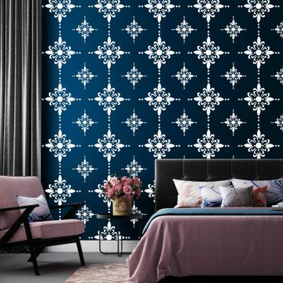 Decor now Size : ( 16-inch x 24-inch) Reusable DIY Wall Stencil Painting for Home/Office Decoration Stencil Stencil(Pack of 1, Floral)