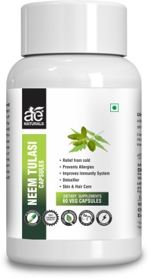 AE Naturals Natural Neem Tulsi 800Mg 60 Veg Capsules(60)