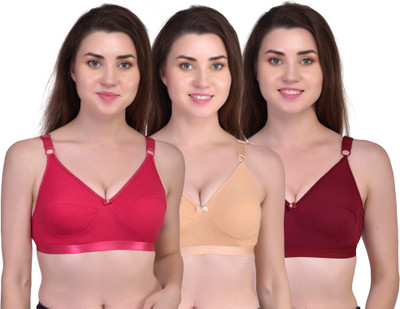 JDAYESHA Women Full Coverage Non Padded Bra(Multicolor)