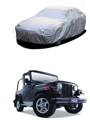 Billseye Car Cover For Mahindra Thar (Without Mirror Pockets)(Silver)