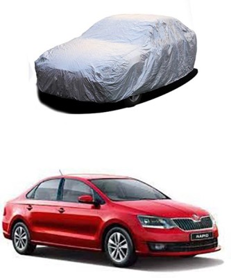 Toy Ville Car Cover For Skoda Rapid (Without Mirror Pockets)(Silver)