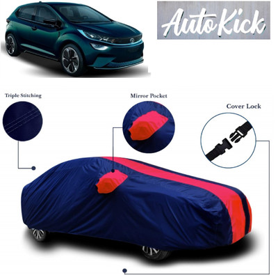 AutoKick Car Cover For Tata Altroz EV (With Mirror Pockets)(Red, Blue)