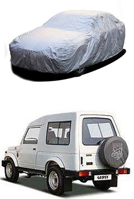 Billseye Car Cover For Maruti Suzuki Gypsy MG-410 (Without Mirror Pockets)(Silver)