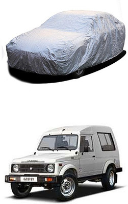 Billseye Car Cover For Maruti Suzuki Gypsy (Without Mirror Pockets)(Silver)