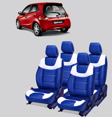 JMDi Leatherette Car Seat Cover For Honda Brio(Fixed Head Rest, Mono Back Seat, 5 Seater, 2 Back Seat Head Rests)