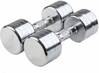 gymfreak Pair of 2.5KG X 2 Steel For Home And Gym Fixed Weight Dumbbell(5 kg)