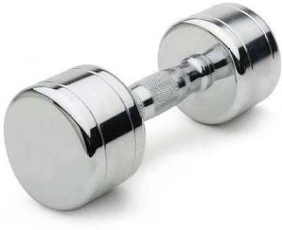 SBR Sports 6KG STEEL DUMBBELL 1 PIECE, CHROME PLATED DUMBBELL STEEL 6KG Fixed Weight Dumbbell(6 kg)
