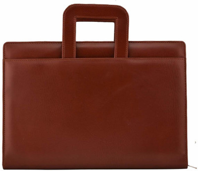 Silva Nest PU Leather Zip Files(Set Of 1, Brown)