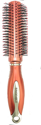 Bingeable Salon Professional Round Hair Brushes with Soft Bristles (Red/Multicolor)