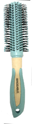 Bingeable Premium Round Hair Brush with Soft Bristles (Blue/ Multicolor)