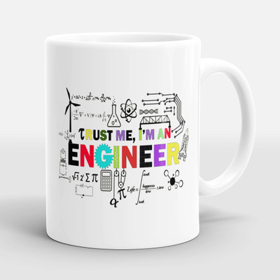 Sublikraft Trust Me I Am Enginner Printed Ceramic Coffee Mug(330 ml)