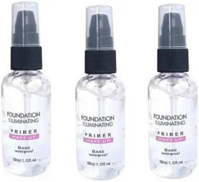 BTNT ILLUMINATION MATTE FINISH & LONG LASING PRIMER COMBO OF 3  Primer  - 150 ml(TRANSPARENT)
