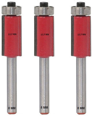 LIEUTENANT 8MM-SHANK ( Dia.13 MM) FLUSH TRIM Wood Router -Bits Hand Tool Kit(3 Tools)