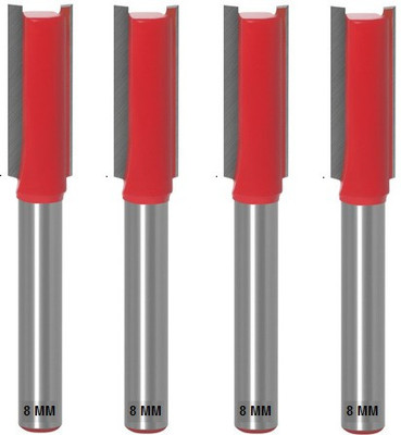 ALPHABET 8MM-SHANK ( Cut Dia.10 MM) STRAIGHT ROUTER/TRIMMER BITS 9504 Rotary Bit Set(4 Bits)