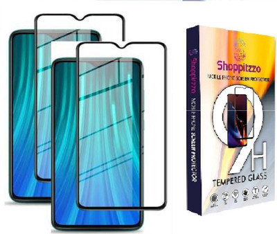 Shoppitzzo Edge To Edge Tempered Glass for Redmi Mi Note 8 Pro(Pack of 2)