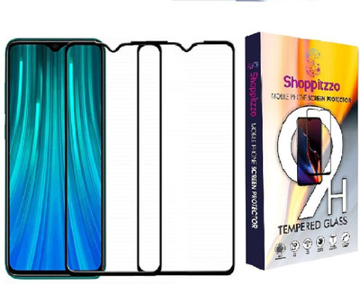 Shoppitzzo Edge To Edge Tempered Glass for Xiaomi Redmi 9c(Pack of 2)