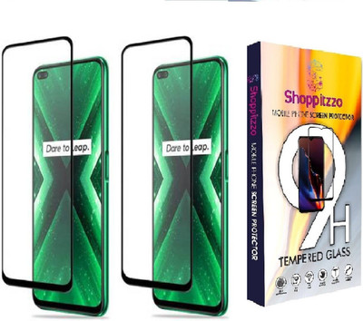 Shoppitzzo Edge To Edge Tempered Glass for realme 6 Pro, realme X50/NeoShield Tempered Glass/Full Screen Coverage-Edge to Edge/9H(Pack of 2)