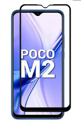 Shoppitzzo Edge To Edge Tempered Glass for Poco M2(Pack of 1)