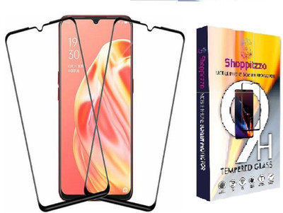 Shoppitzzo Edge To Edge Tempered Glass for Oppo F15, Oppo F17(Pack of 2)