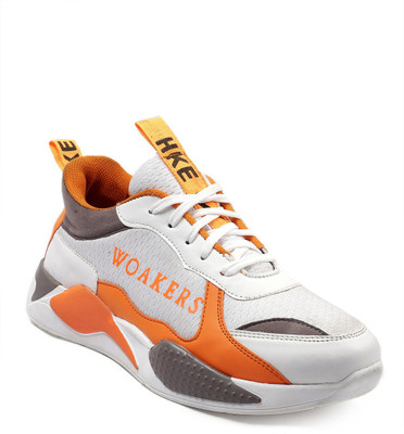 Woakers Running Shoes For Men(White , 7)